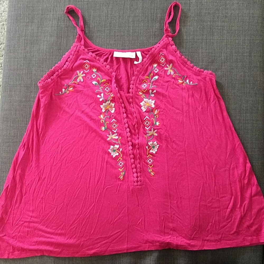 LUQ Bohemian pink top - Size M